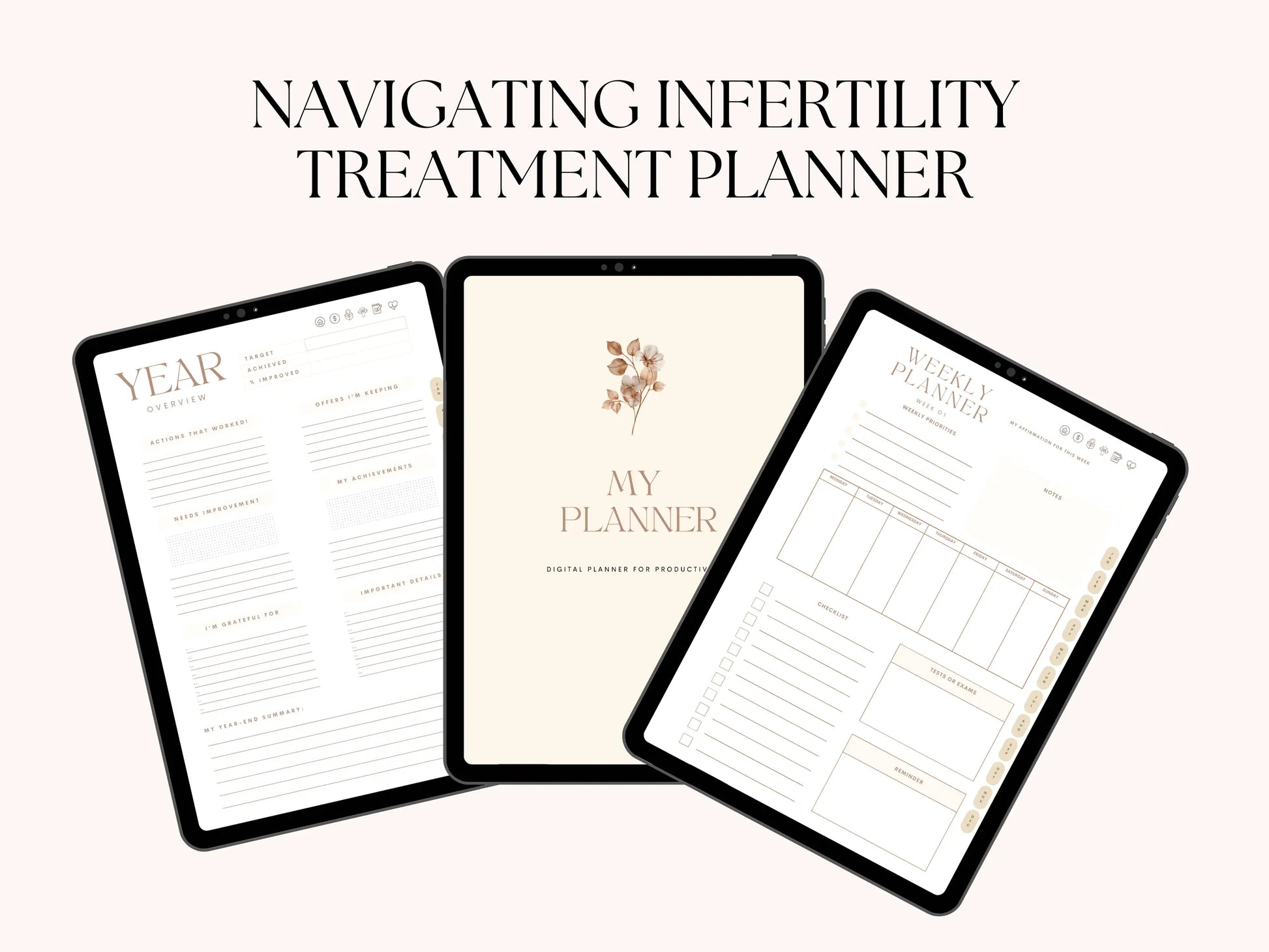 Minimalist Undated Digital Planner Neu Digital Designs