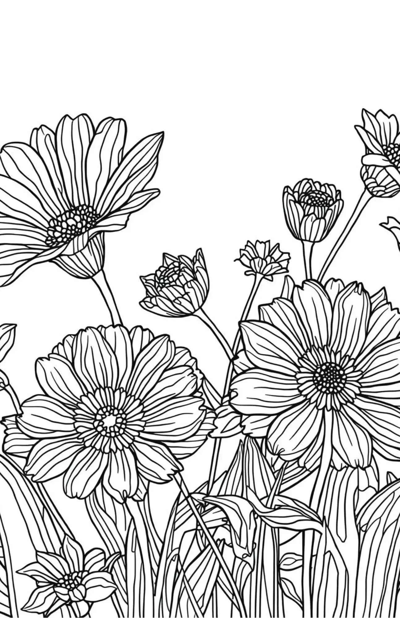 Gentle Florals Edition - Adult Digital Coloring Book Neu Digital Designs