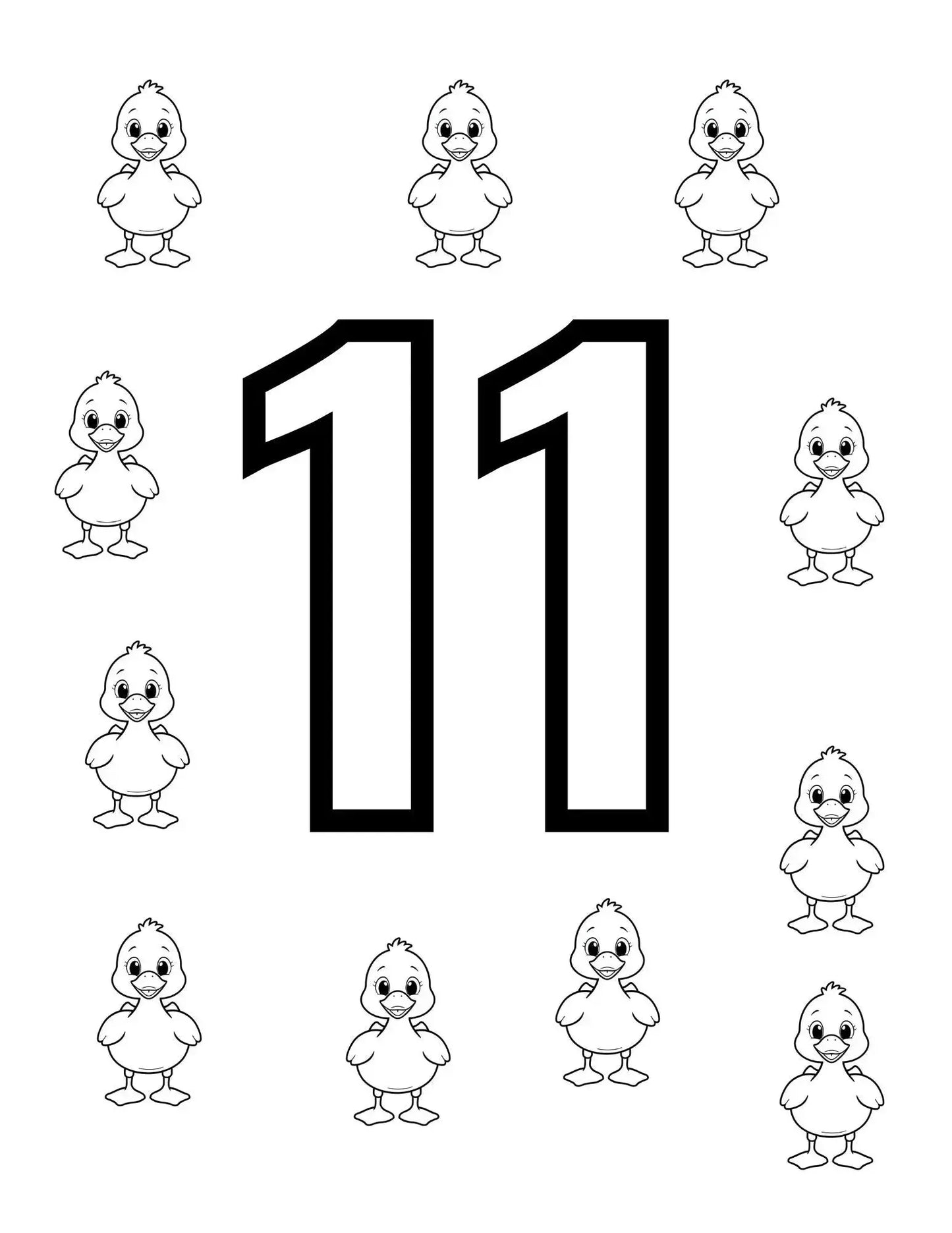 Count & Color Edition - Kid's Coloring Book Neu Digital Designs