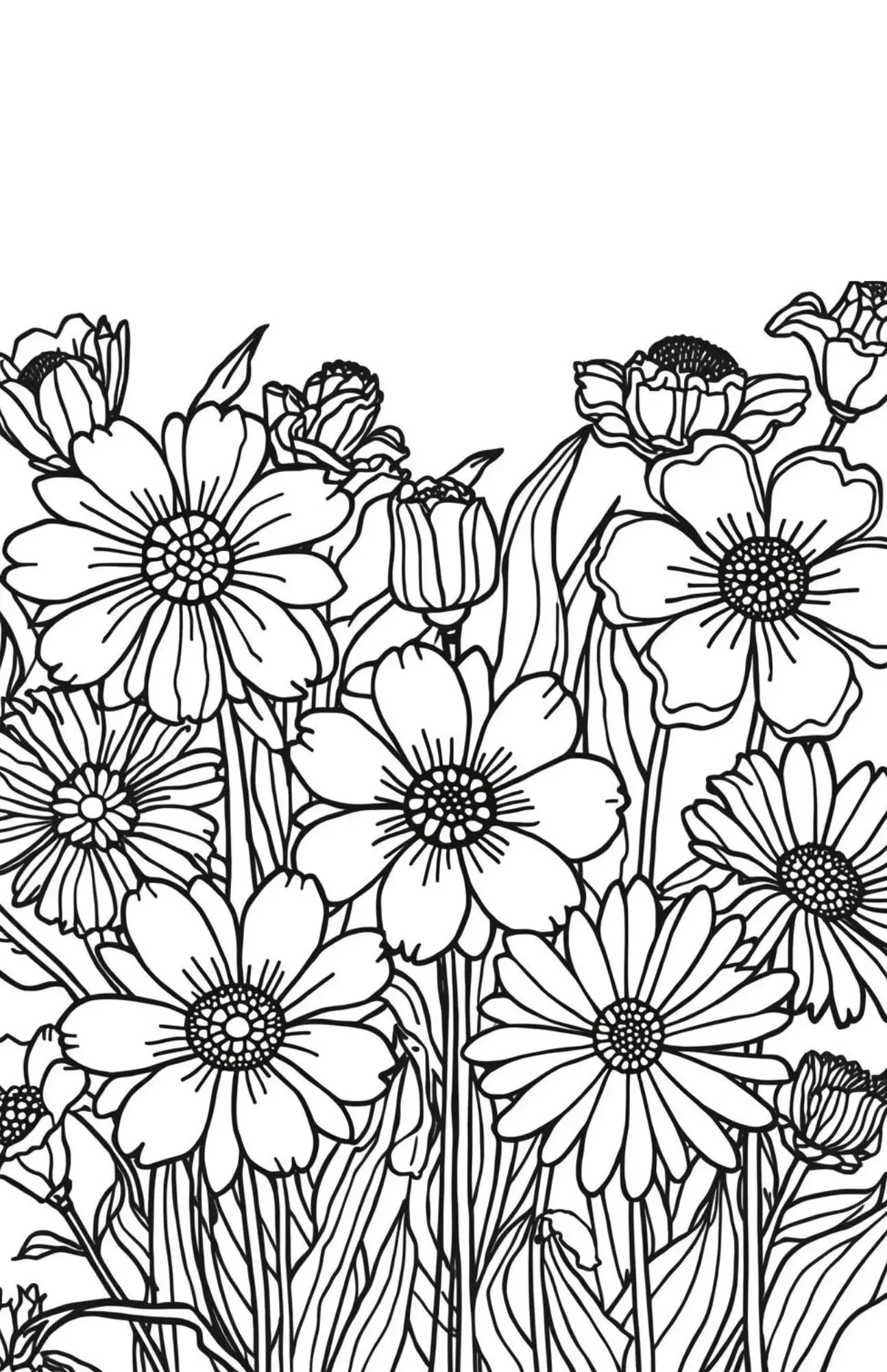 Gentle Florals Edition - Adult Digital Coloring Book Neu Digital Designs