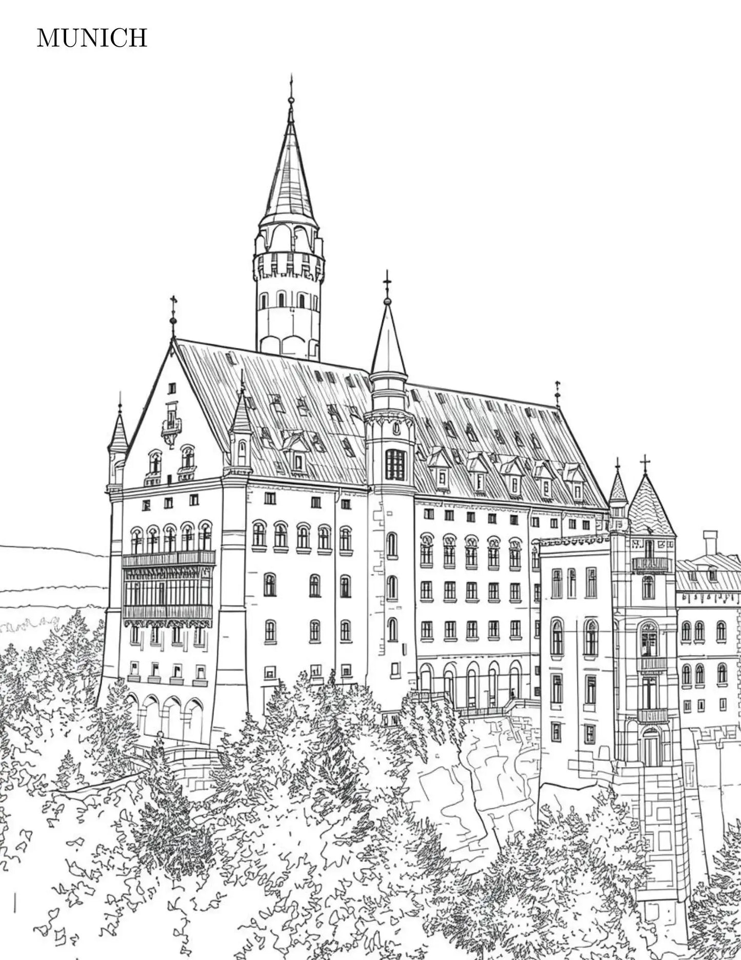 Let's Travel Adult Digital Coloring Book Neu Digital Designs