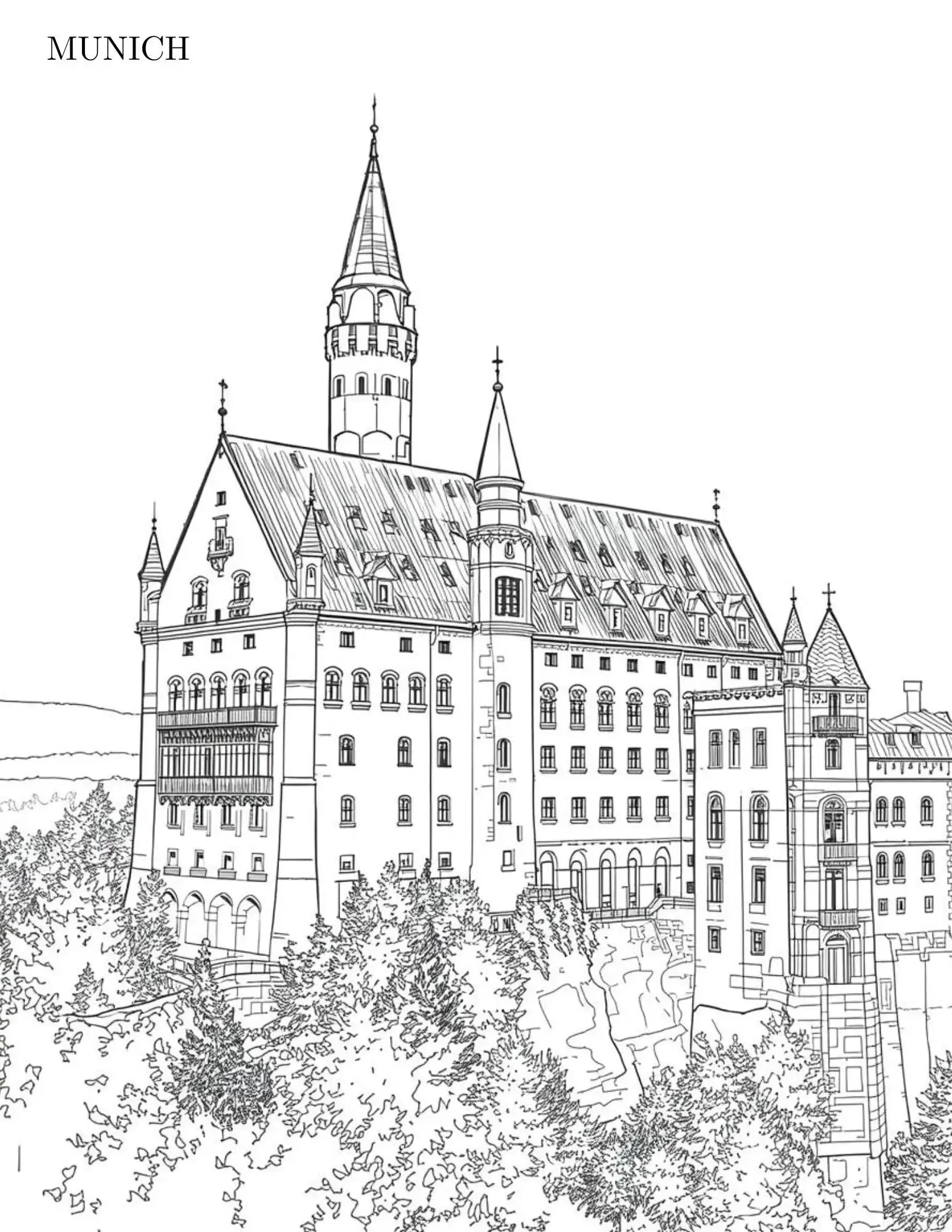 Let's Travel Adult Digital Coloring Book Neu Digital Designs