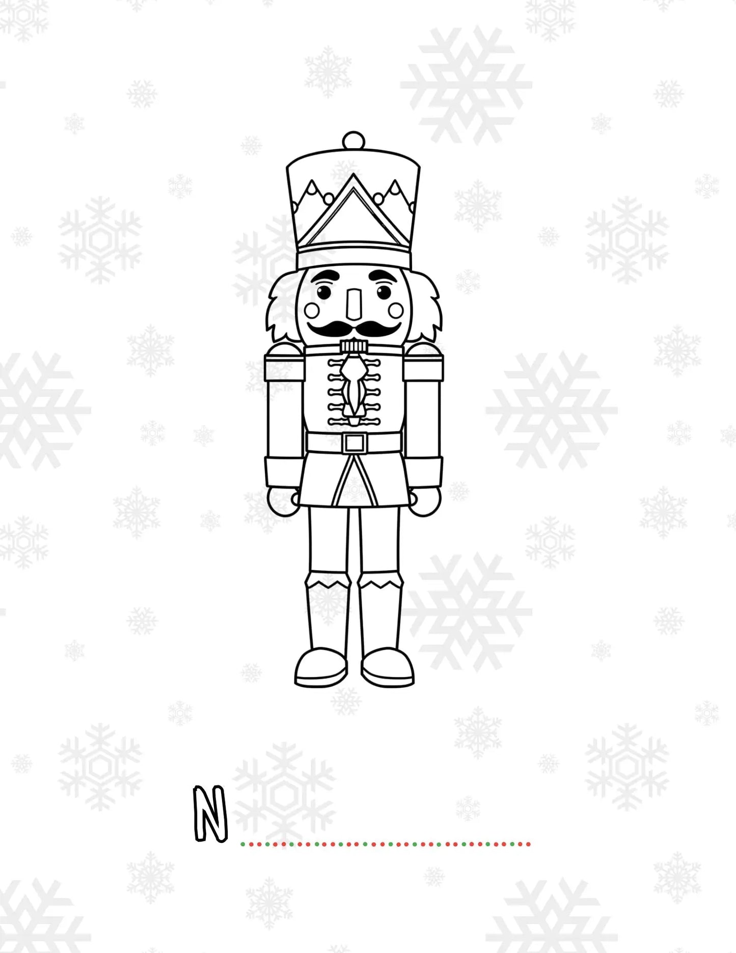 Christmas Edition - Kids Coloring Book - A-Z Name Game Neu Digital Designs