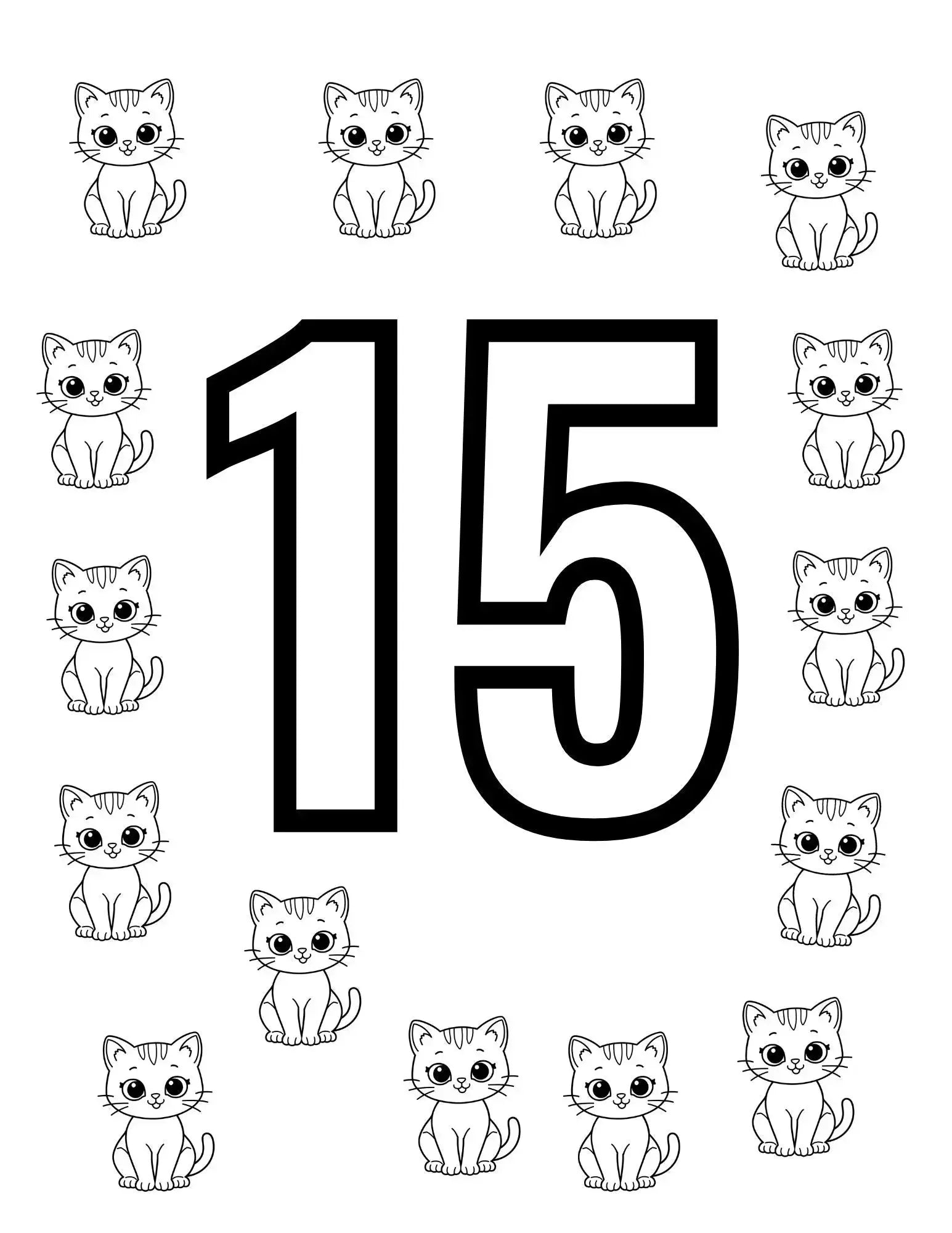 Count & Color Edition - Kid's Coloring Book Neu Digital Designs
