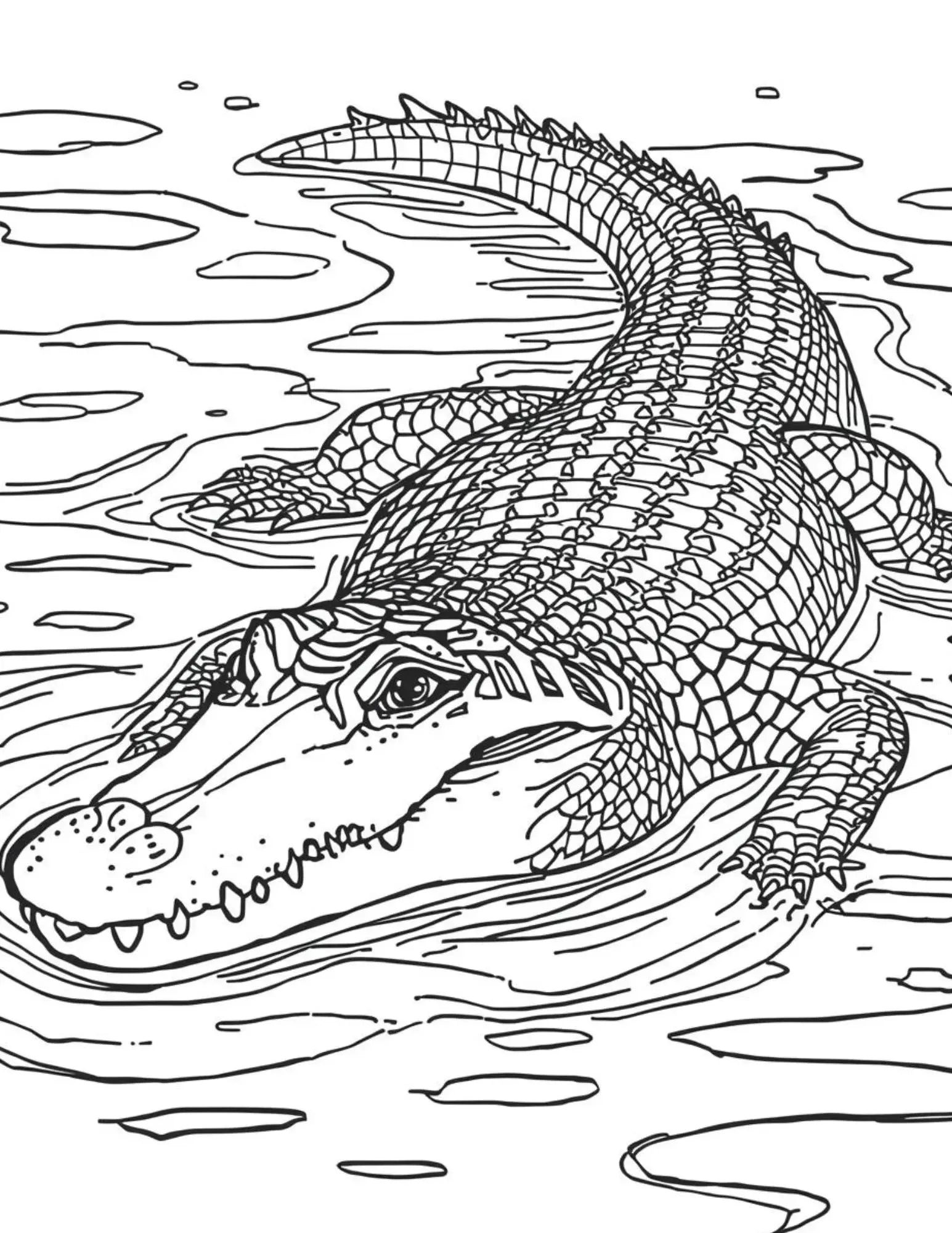 Safari Animals Adult Digital Coloring Book Neu Digital Designs