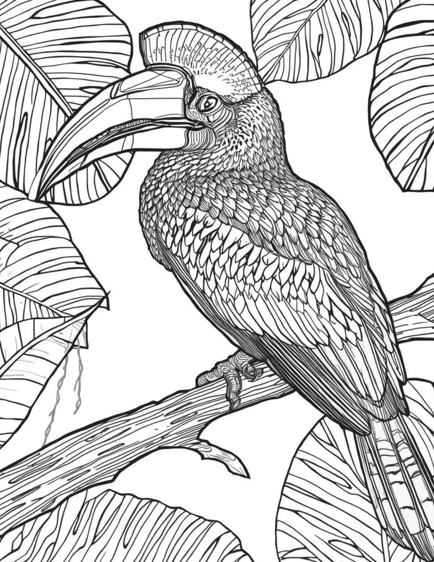 Safari Animals Adult Digital Coloring Book Neu Digital Designs