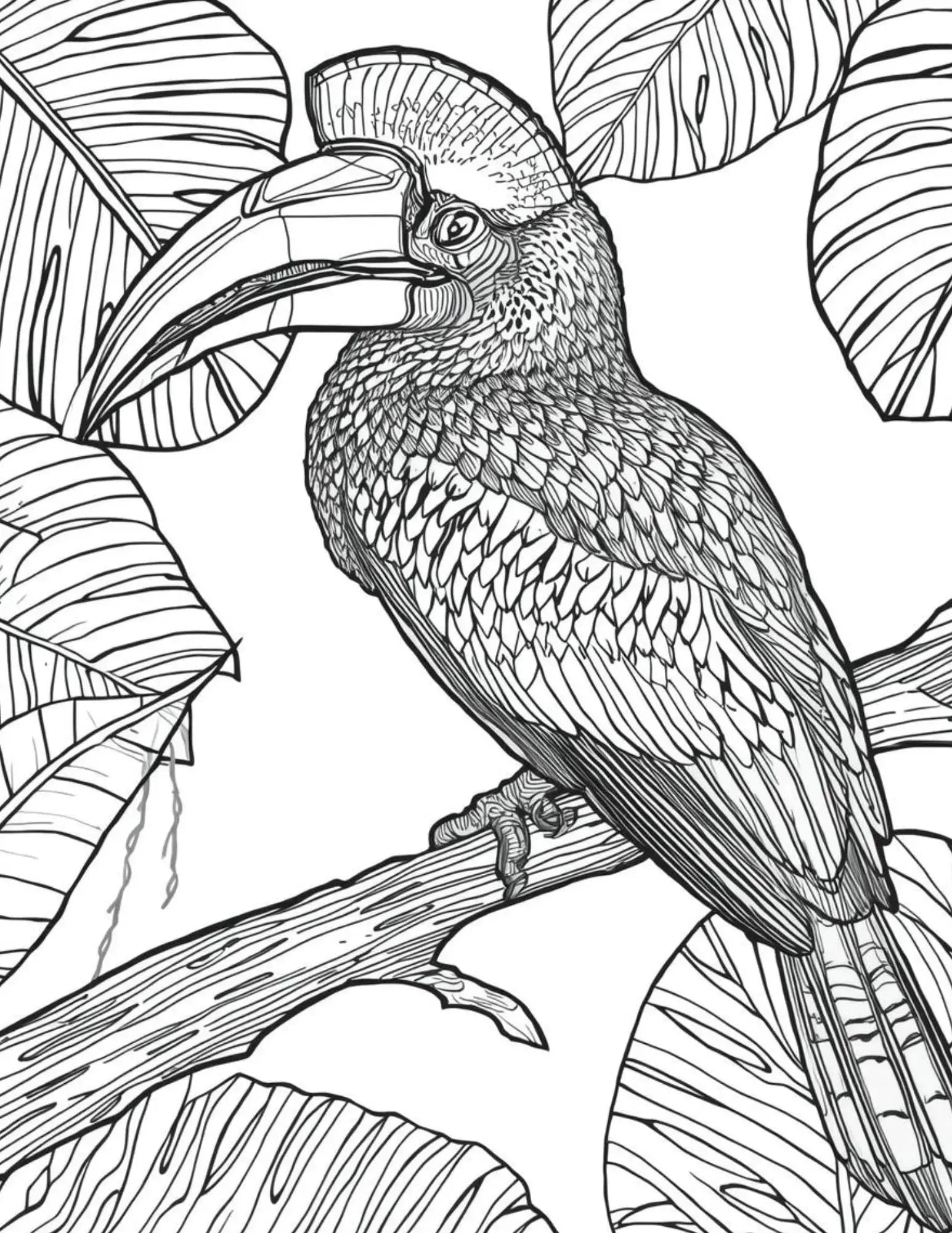 Safari Animals Adult Digital Coloring Book Neu Digital Designs