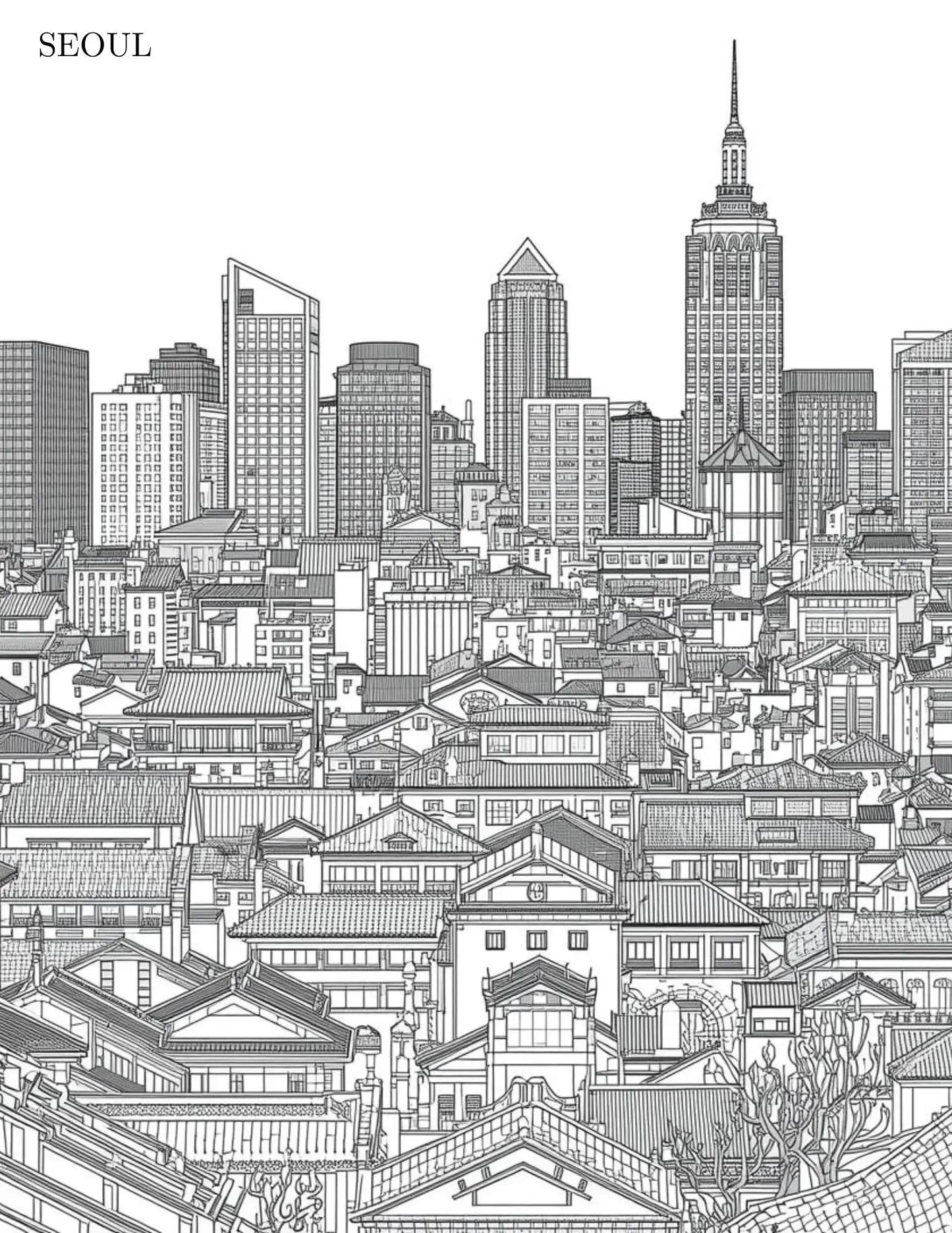 Let's Travel Adult Digital Coloring Book Neu Digital Designs