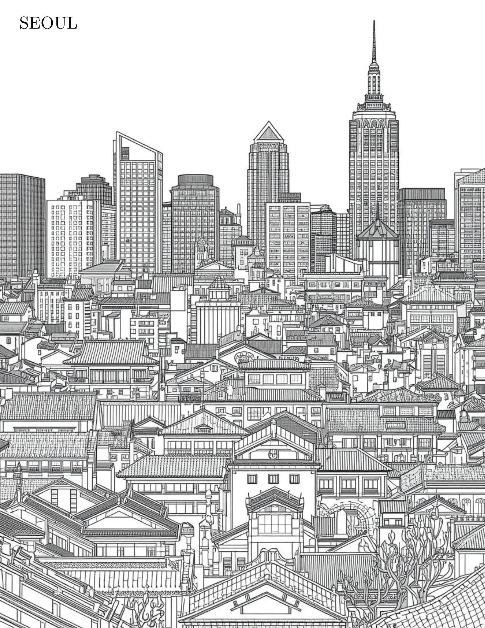 Let's Travel Adult Digital Coloring Book Neu Digital Designs