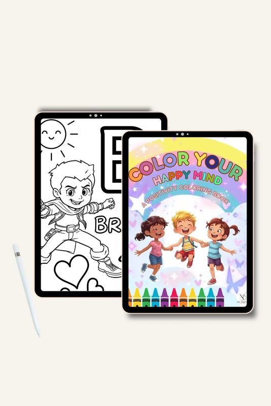 Positivity A–Z Coloring Book for Kids Neu Digital Designs