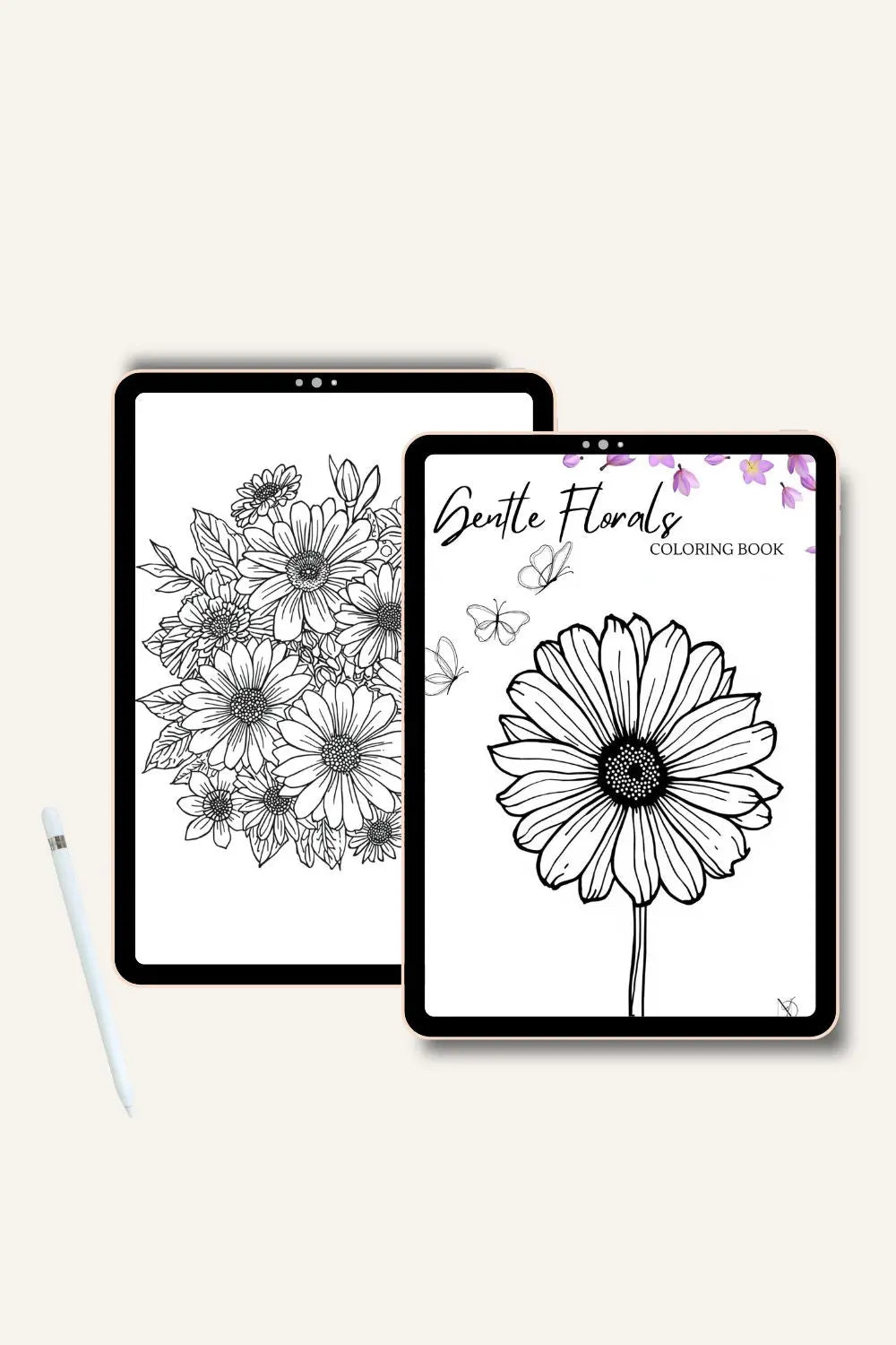 Gentle Florals Edition - Adult Digital Coloring Book Neu Digital Designs
