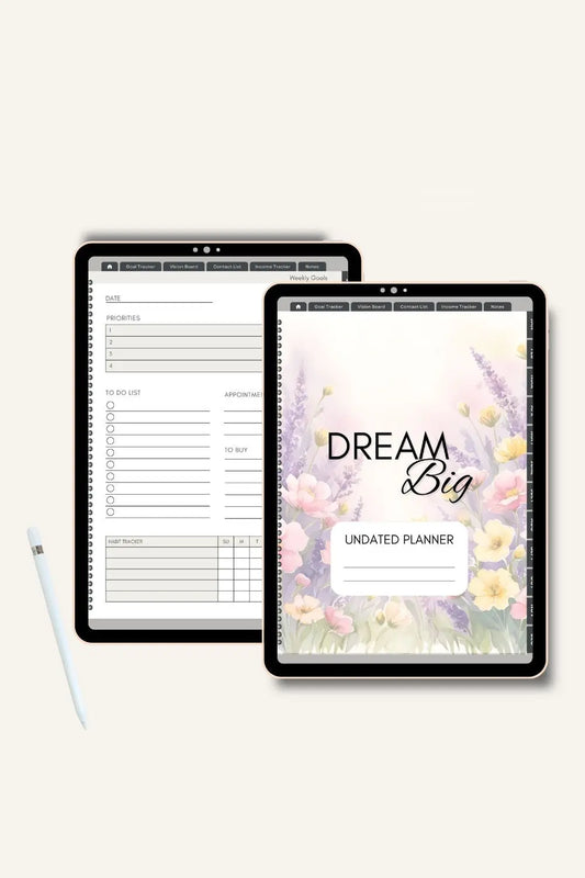 Minimalist Digital Planner | Undated & Reusable Neu Digital Designs