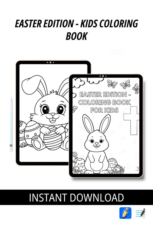 Easter Edition Kids Coloring Book Neu Digital Designs