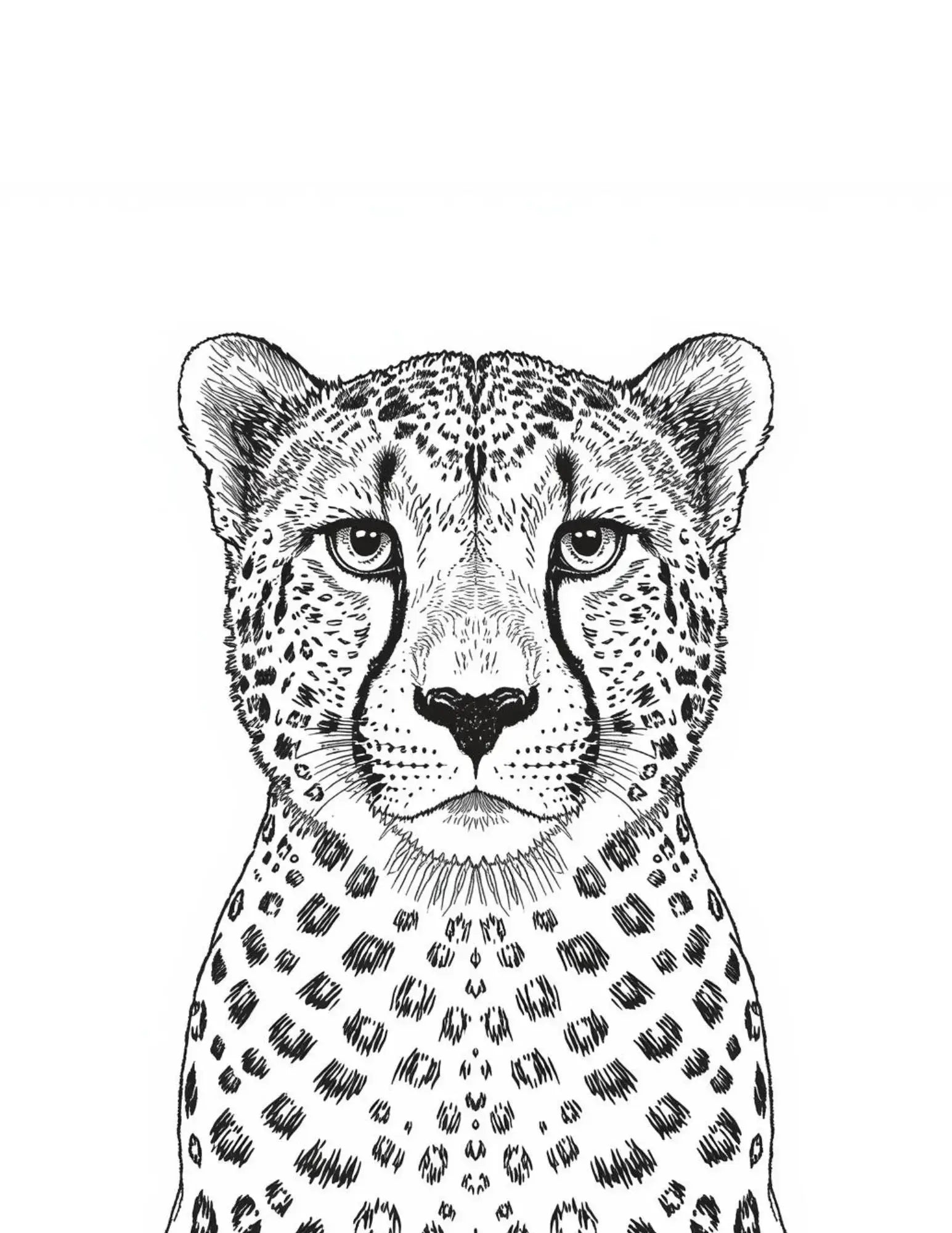 Safari Animals Adult Digital Coloring Book Neu Digital Designs