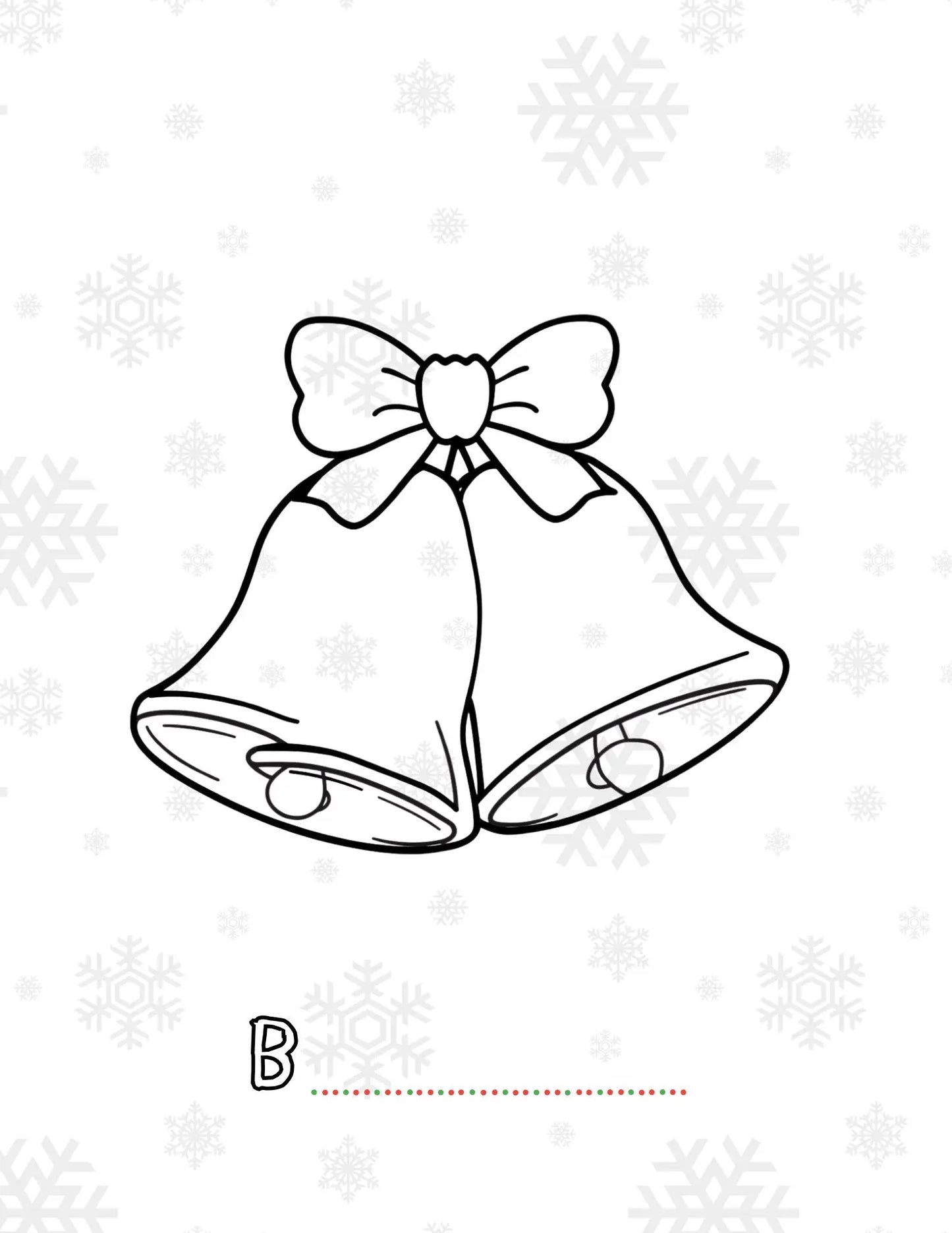Christmas Edition - Kids Coloring Book - A-Z Name Game Neu Digital Designs