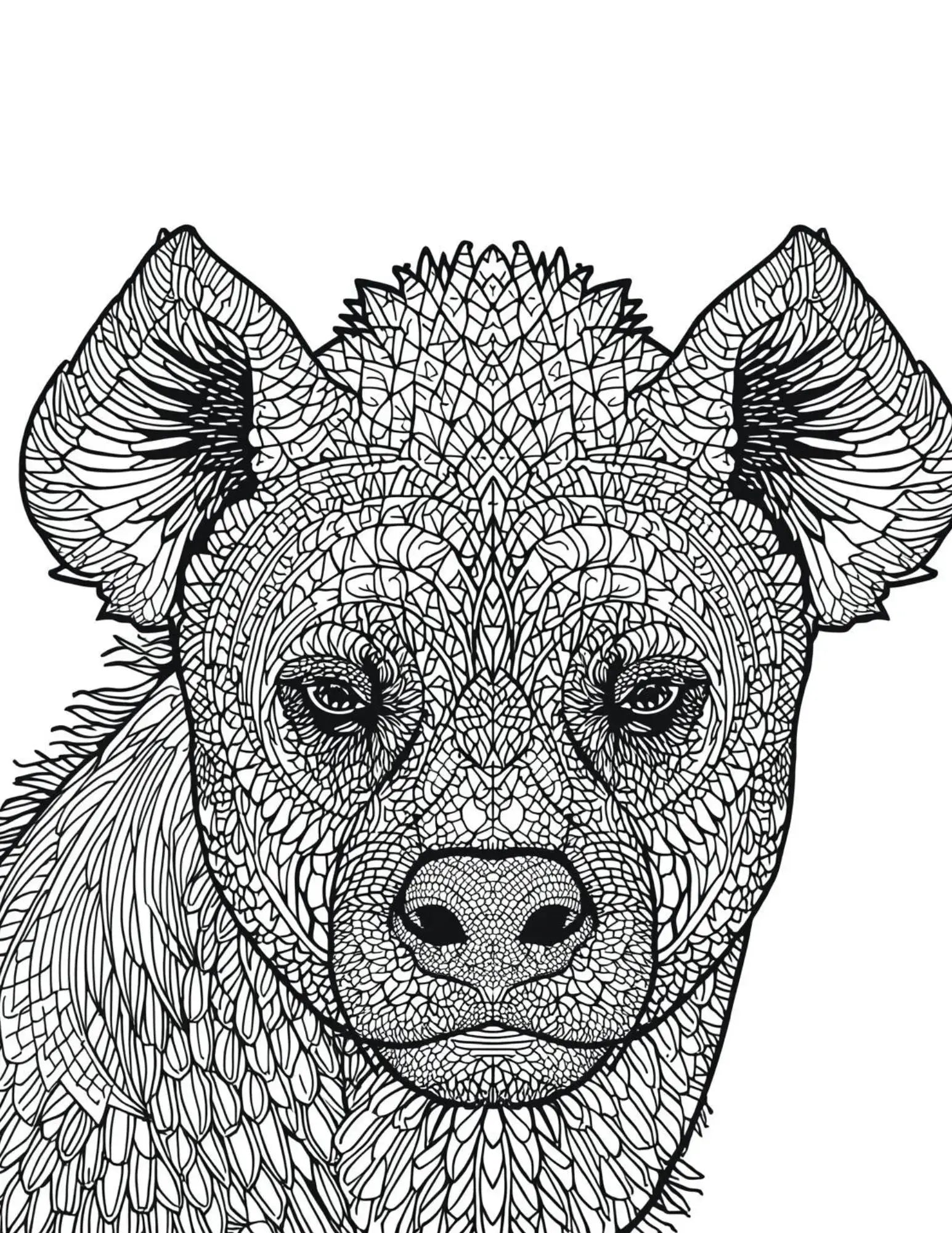 Safari Animals Adult Digital Coloring Book Neu Digital Designs