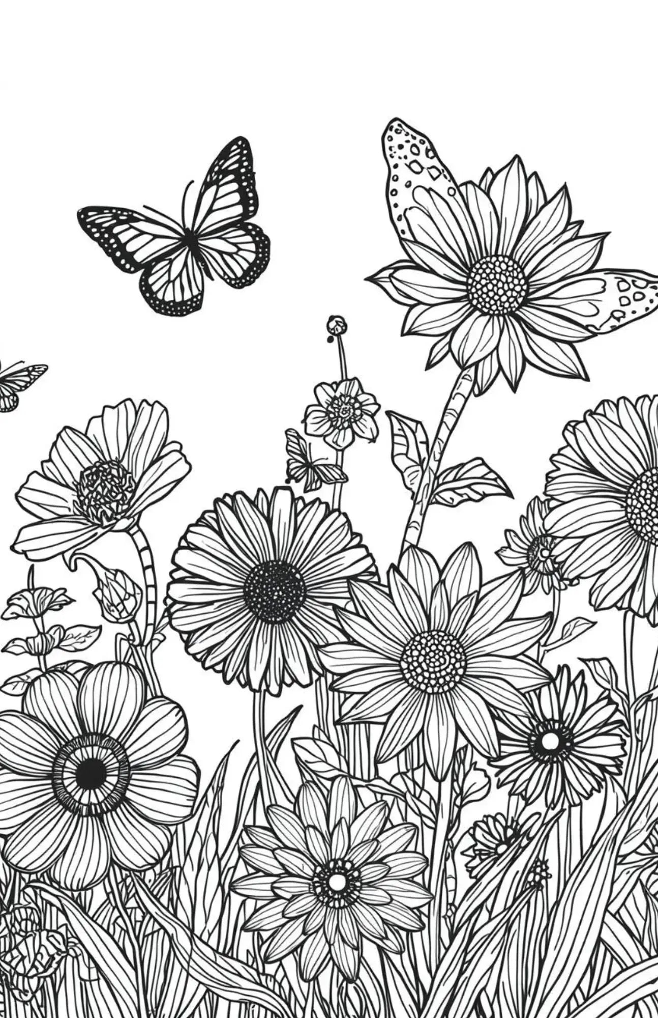 Gentle Florals Edition - Adult Digital Coloring Book Neu Digital Designs