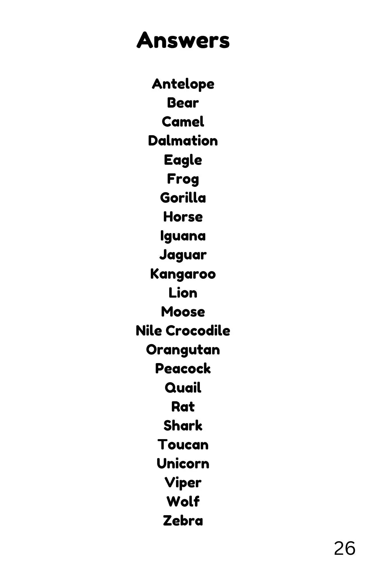 Kids Coloring Book - A-Z Animal Name Game Neu Digital Designs