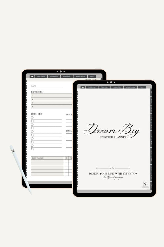 Minimalist Digital Planner | Undated & Reusable Neu Digital Designs